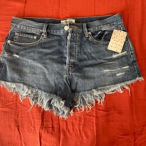 Free People Jean Shorts